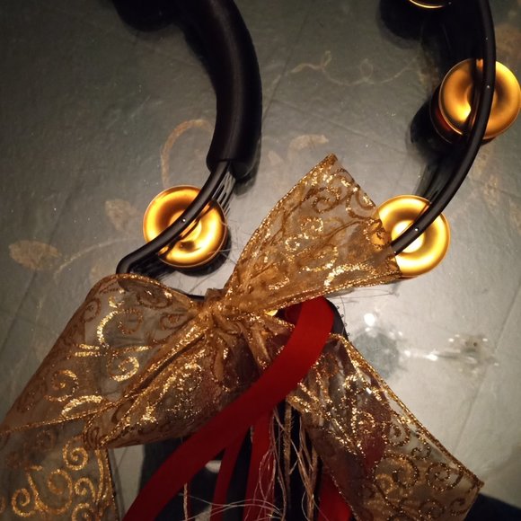 Stevie Nicks Inspired Moon Tambourine with Beads - Picture 15 of 16